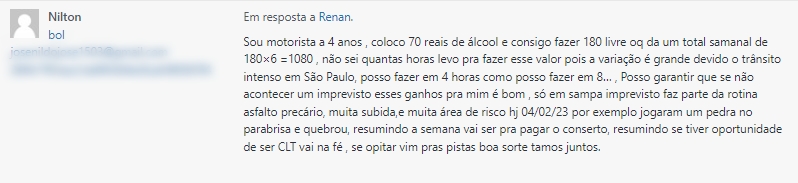 quanto ganha um uber que trabalha 8 horas por dia